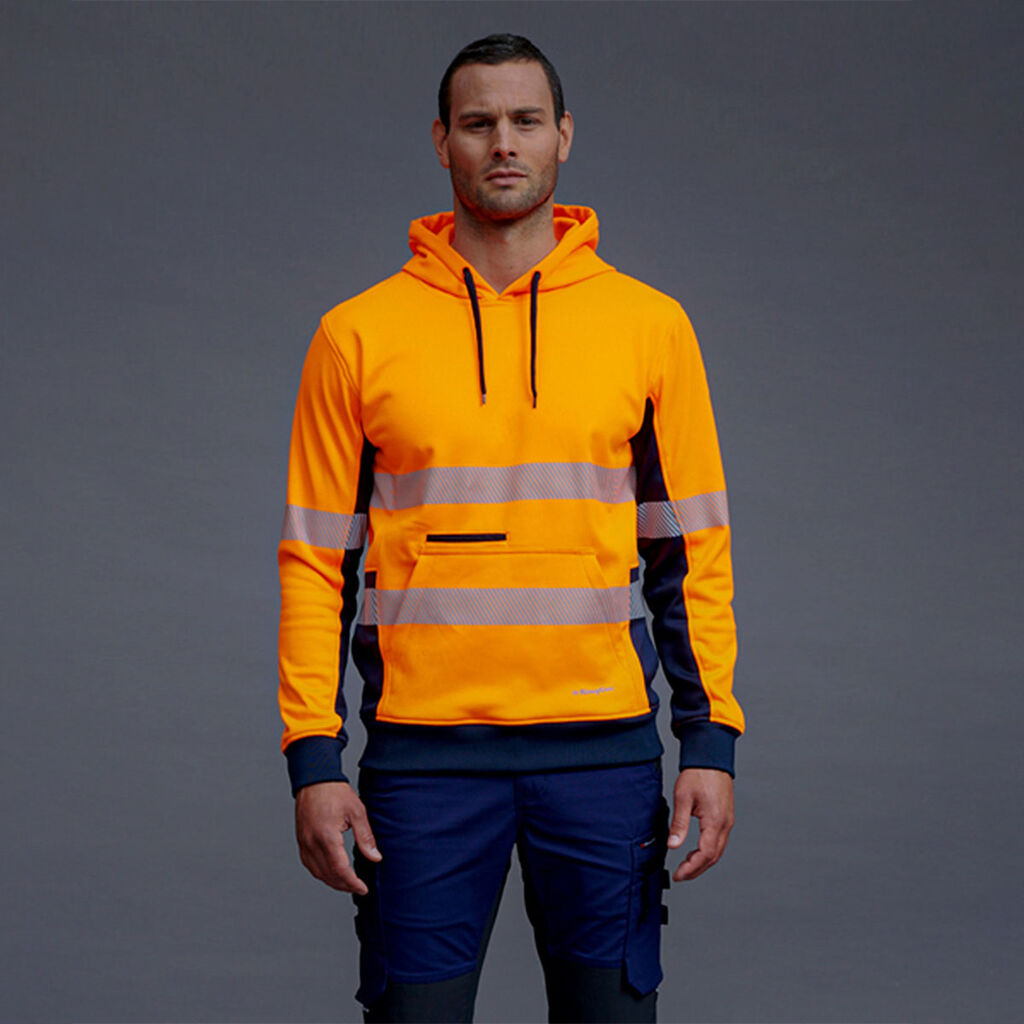 King Gee Hi Vis Reflective Pull Over Hoodie