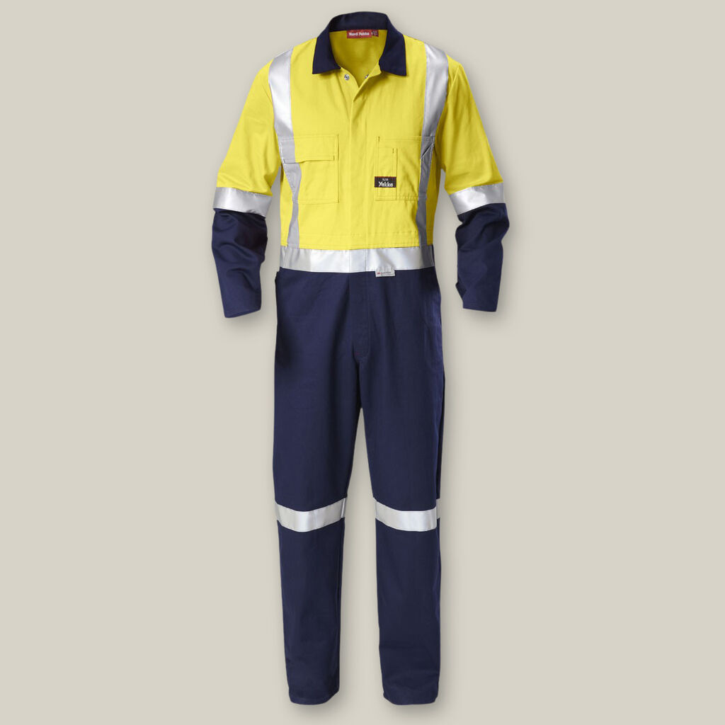 Hard Yakka HI VIS 2Tone Taped Drill Coverall