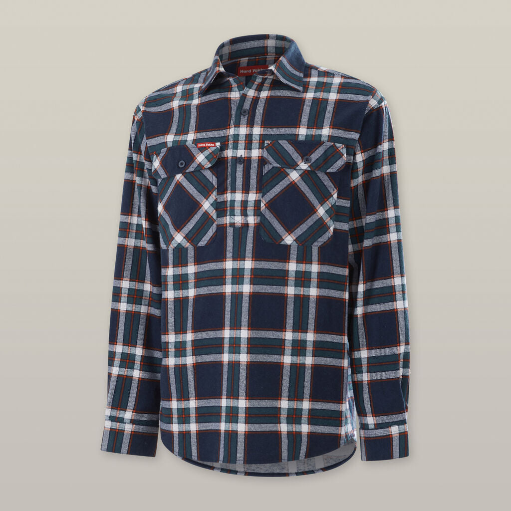 CORE LONG SLEEVE CLOSED FRONT CHECK FLANNEL SHIRT