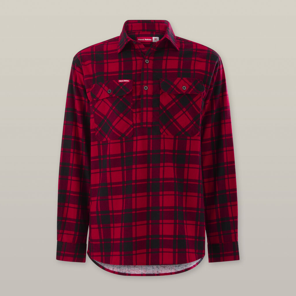 CORE LONG SLEEVE CLOSED FRONT CHECK FLANNEL SHIRT