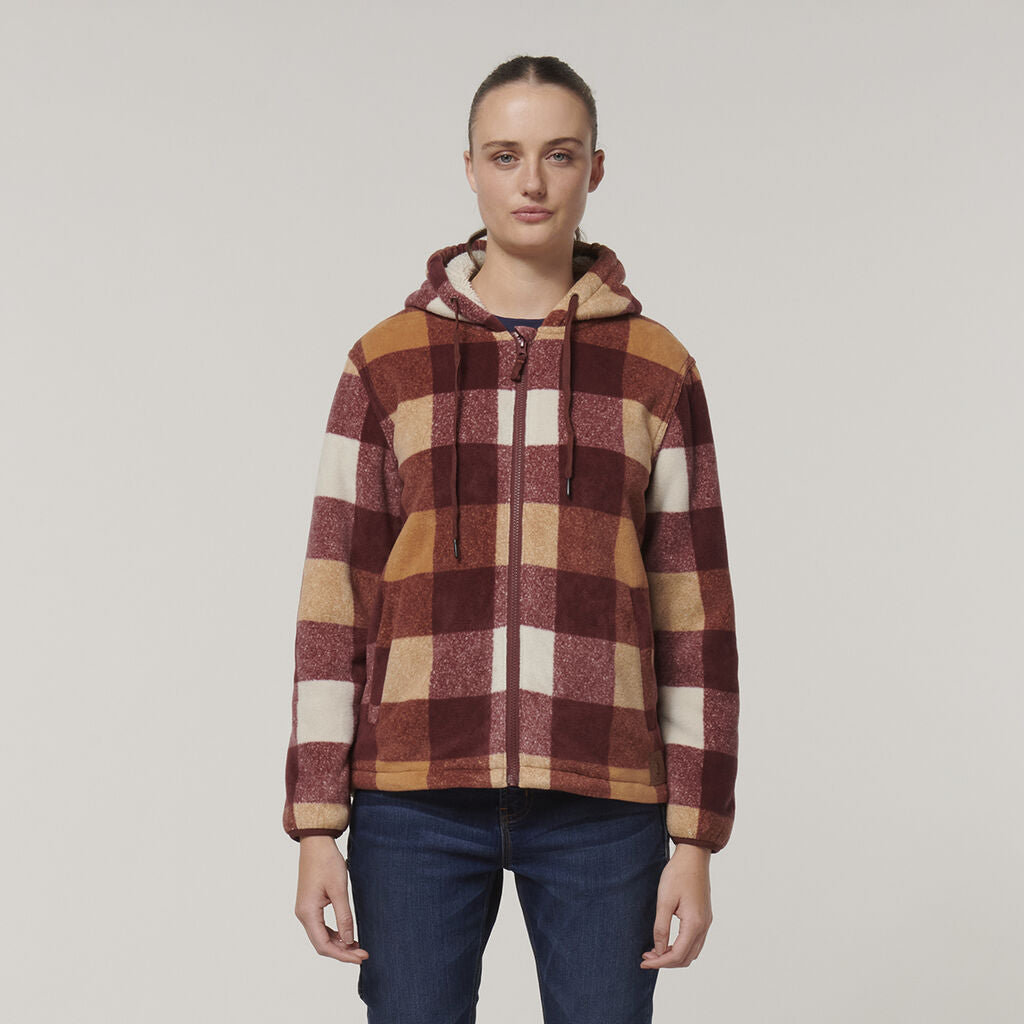 Hard Yakka Womens Check Zoodie