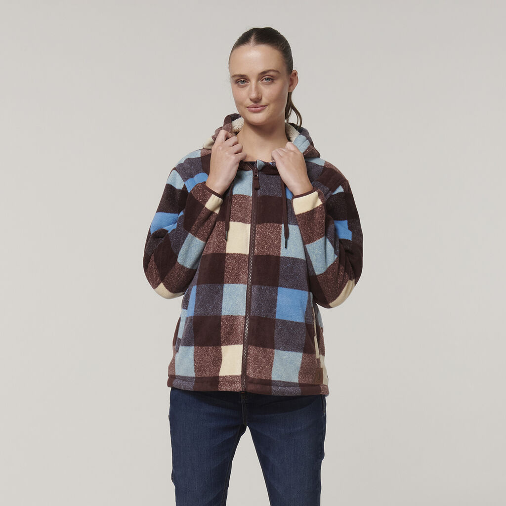 Hard Yakka Womens Check Zoodie