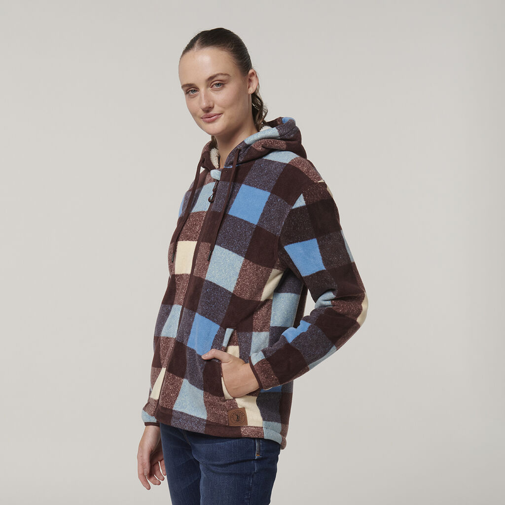 Hard Yakka Womens Check Zoodie