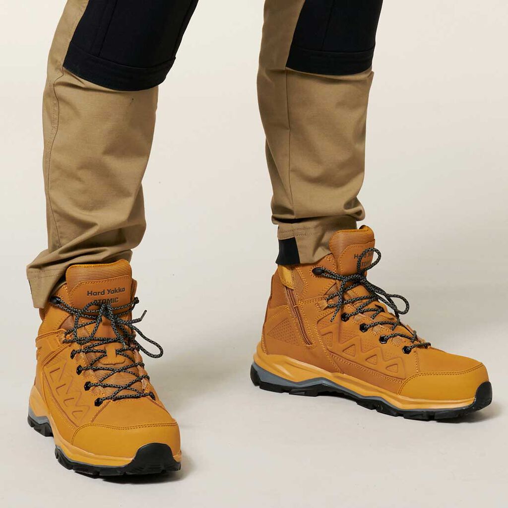 Hard Yakka Atomic Hybrid Side Zip Boot - Wheat