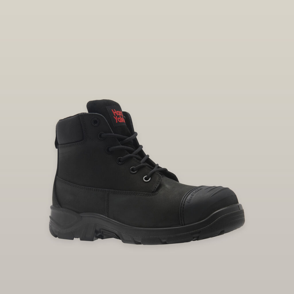 TOUGHMAXX 6Z STEEL TOE SAFETY BOOT - BLACK