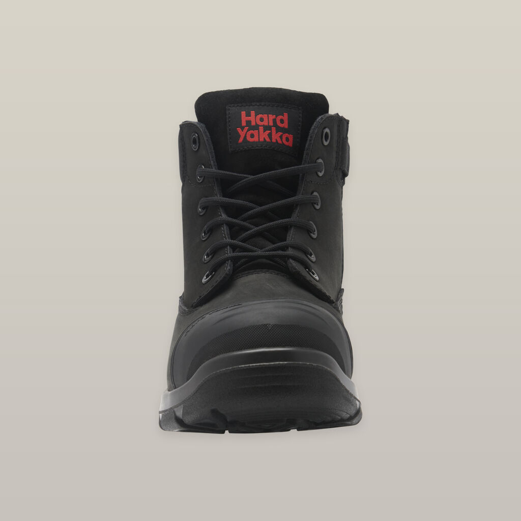 TOUGHMAXX 6Z STEEL TOE SAFETY BOOT - BLACK