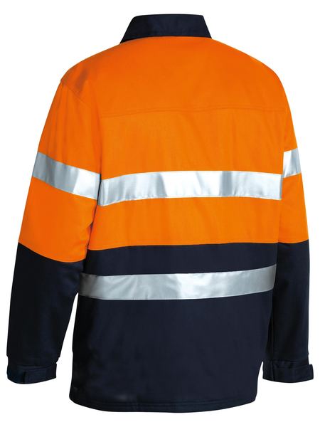 2 Tone Hi Vis Drill Jacket 3M Reflective Tape - BK6710T