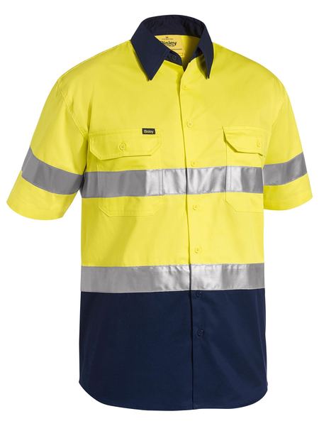 3M TAPED TWO TONE HI VIS COOL LIGHTWEIGHT S/S SLEEVE-BS1896