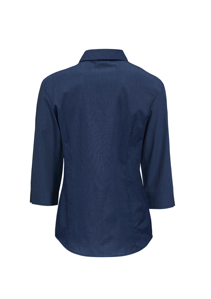 Ladies Micro Check 3/4 Sleeve Shirt - LB8200