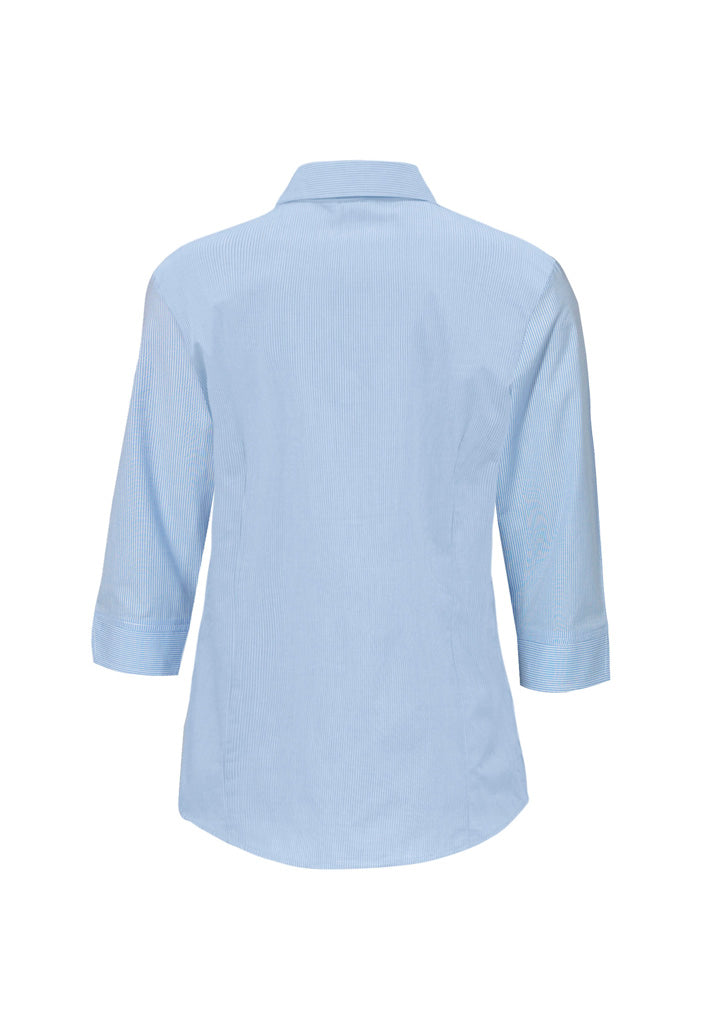 Ladies Micro Check 3/4 Sleeve Shirt - LB8200