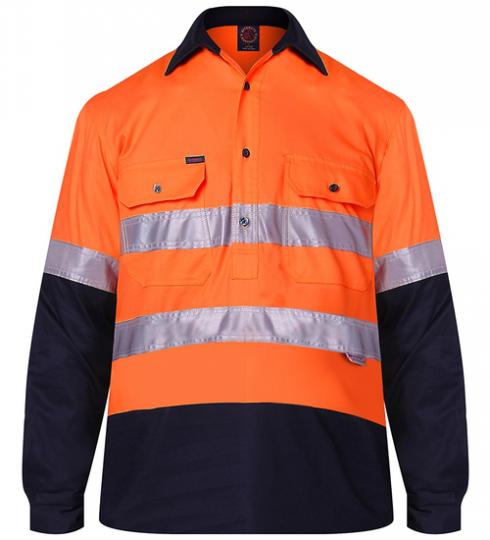 Closed Front L/S 2 Tone 50MM Reflective Tape RM105CFR