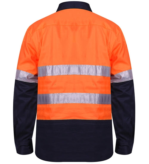 Closed Front L/S 2 Tone 50MM Reflective Tape RM105CFR