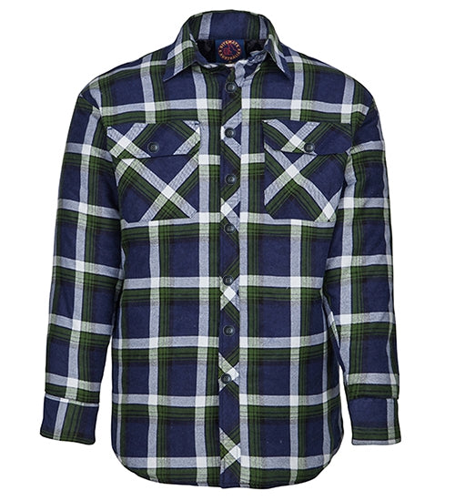 Mens Open Front Flannelette Shirt - RM123FOF