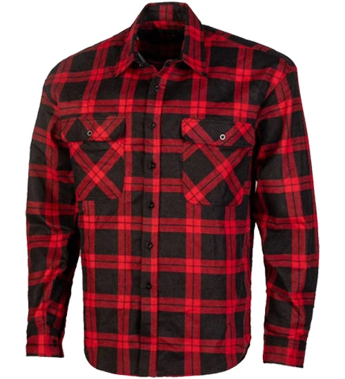 Mens Open Front Flannelette Shirt - RM123FOF