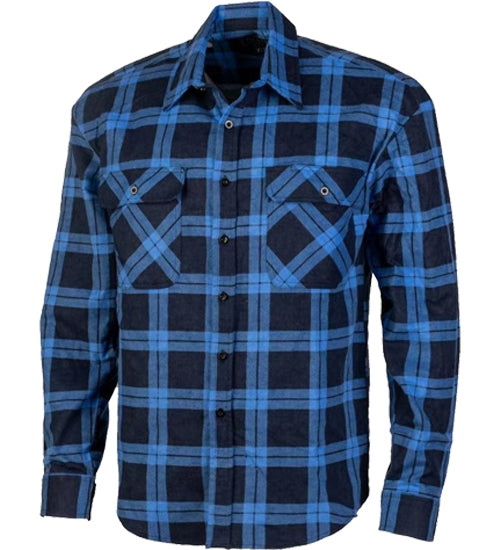 Mens Open Front Flannelette Shirt - RM123FOF