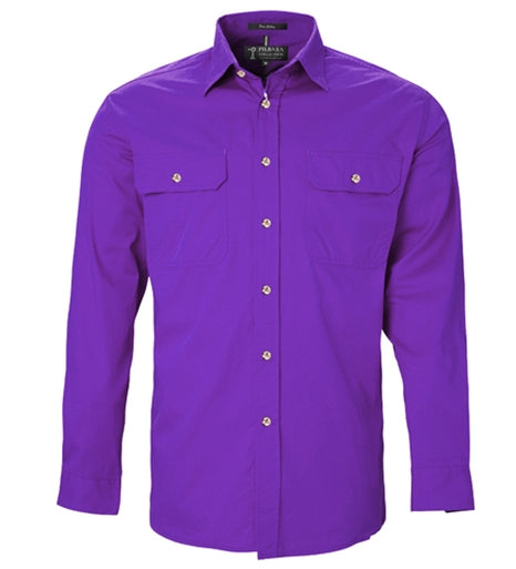 Open Front Mens Pilbara Shirt