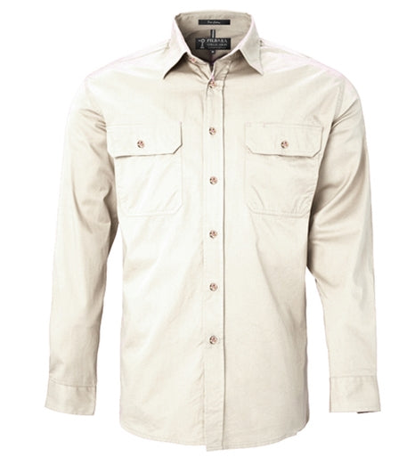 Open Front Mens Pilbara Shirt