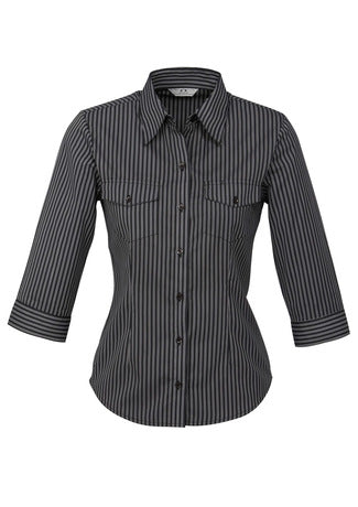 Ladies Cuban 3/4 Sleeve Shirt S10421