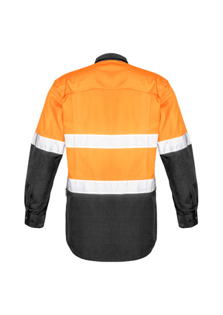 Mens Rugged Cooling Hi Vis Spliced Shirt