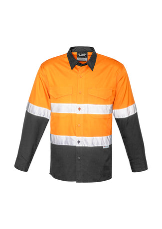 Mens Rugged Cooling Hi Vis Spliced Shirt