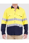 Tradie Mens Flex Hi-Vis LS Shirt W 3M Tape - MJ1770ST